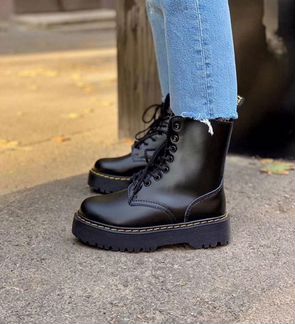 Ботинки Dr martens Jadon Black (кожа)