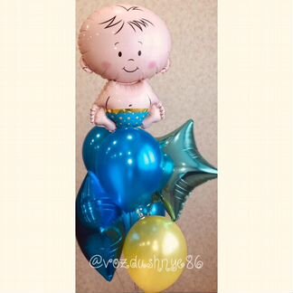 Воздушные шары на выписку из роддома