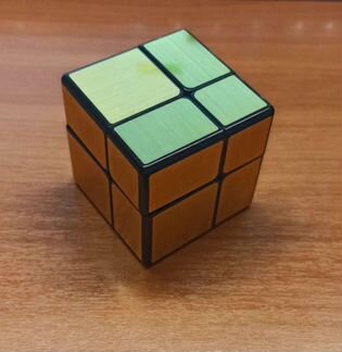QiYi MoFangGe Mirror Blocks 2x2x2 Gold Кубик Рубик