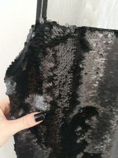 Волшебное черное платье с пайетками
