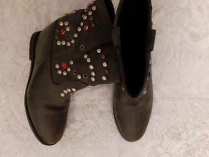 Полусапоги кожаные 40 размер