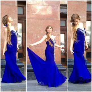 Фирменное вечернее платье-рыбка Jovani