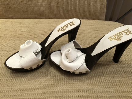 Сабо натур кожа