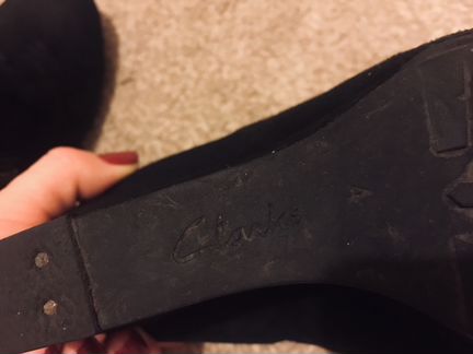 Ботильоны Clarks замша