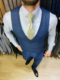 Мужской праздничный костюм клетка рубашка