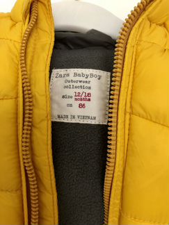 Куртка Zara для мальчика 86 размер