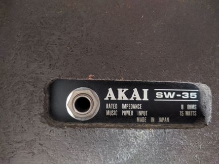 Колонки Akai SW-35 jet road system