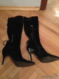 Сапоги черные