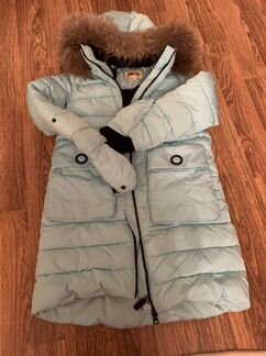 Зимнее пальто для девочки рост 146-150