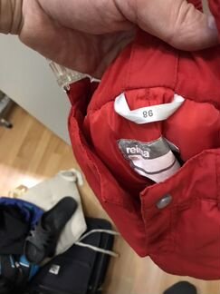 Штаны красные Реми (Reima) 86 рост бу