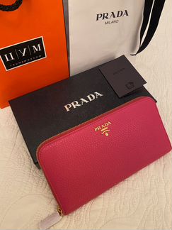 Кошелек Prada женский на молнии. Новый. Оригинал
