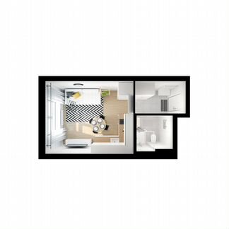 Квартира-студия, 19.9 м², 8/32 эт.