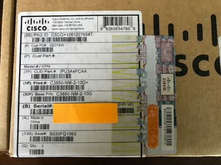Новые C3850-NM-2-10G / 2 шт