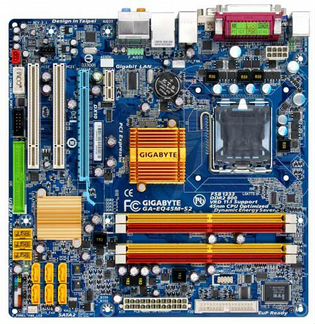 775 Q45 рихтовочная gigabyte GA-EQ45M-S2