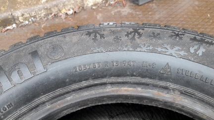 Шина бу 205-65-15 Continental ContiWinterViking 2