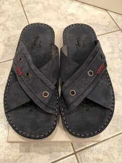 Новые шлёпки Испания натур кожа 40-41 размер