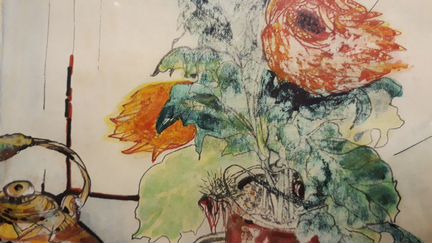 Авторская картина пастель восковая,пастель мелкова