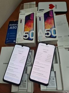 Samsung Galaxy A50 2шт 64Gb/128Gb Комплект+Чехол