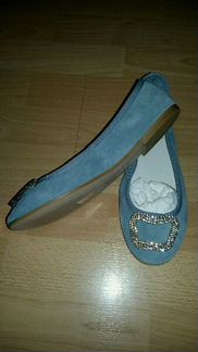 Итальянские балетки новые Versili замша