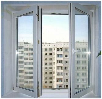 Окно двухстворчатое Пластиковое