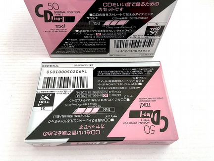 Аудиокассеты кассеты TDK CDing I 50 - 1989 г