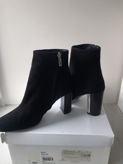 Сапоги черные karen millen на каблуке новые