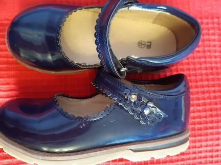 Туфли синие для девочки, Mothercare, размер 8/25.5