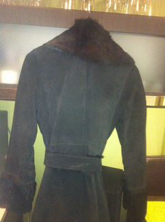 Пальто жен замша