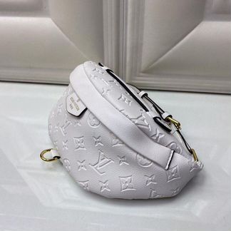 Новая поясная женская сумка белая Louis Vuitton
