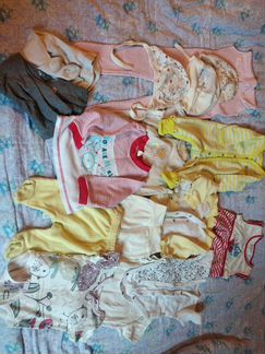 Вещи для малышки от 0 до 12 месяцев