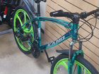 Зеленый на литье велосипед объявление продам