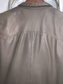 Плащ кожаный Armani