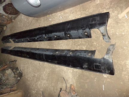 Накладка на порог обвес Мерседе В220 Mercedes W220