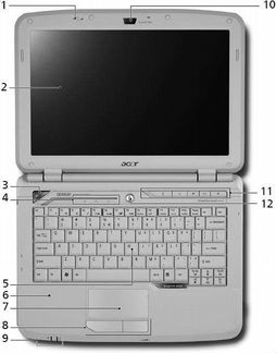 Ноутбук Acer Aspire 2920Z0 в рабочем состоянии