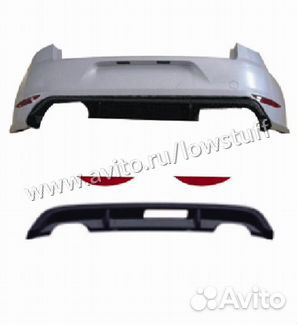 Обвес (бампера и пороги) VW Golf 7 в стиле R line