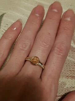 Кольцо и серьги серебро с позолотой