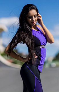 Майка push-up Designed for fitness Pro Violet