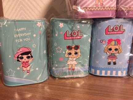 Копилка LOL металическая