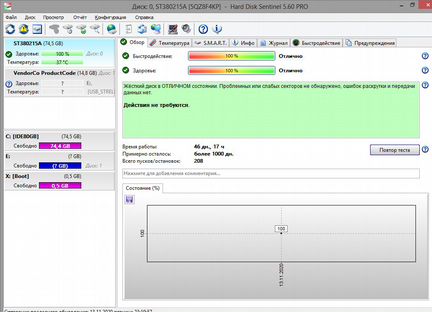 Жесткий диск Seagate 80 GB IDE