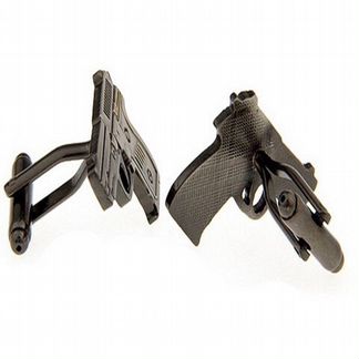 Запонки пистолет. Подарок мужчине,летчик, свадьба