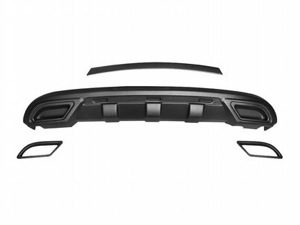 Диффузор заднего бампера Вариант 1 Hyundai Solaris