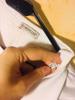 Футболка Moncler с аистом на груди XL