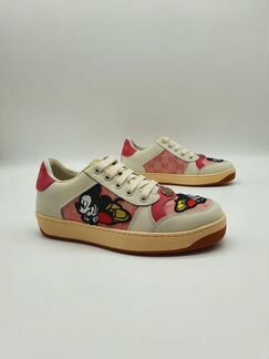 Кеды Disney Gucci женские кроссовки розовые