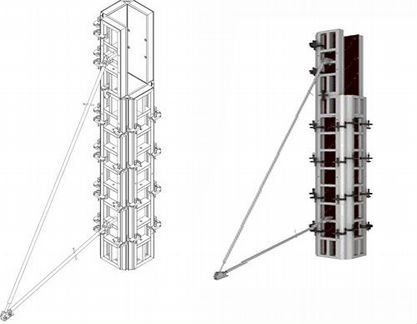 Опалубка для колонн б/у в аренду и продажу
