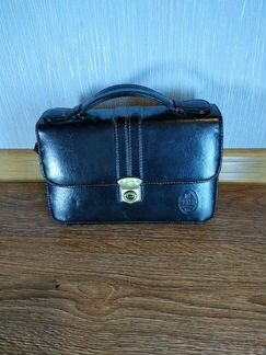 Барсетка мужская темно-коричневая