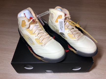 11.5US Nike Air Jordan 5 Retro OFF-white Sail