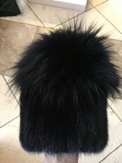 Меховая шапка Yves Salomon оригинал новая