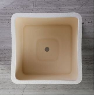 Горшок квадратный, керамический, 3 литра