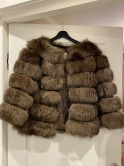 Шуба из песца под соболь