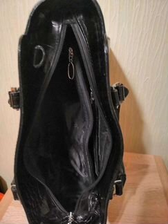 Сумка кожаная с косметичкой